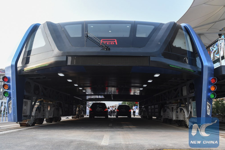 china elevated bus