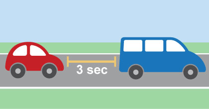 Three second rule driving